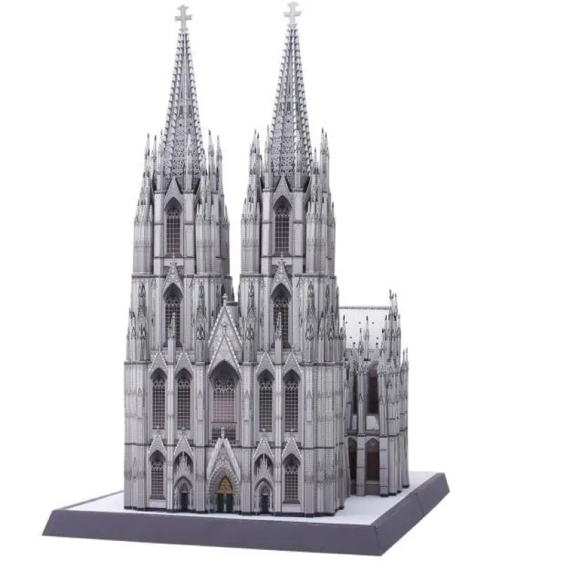 Alemanha Catedral Colônia Modelo Arquitetônico Papel, Quebra-cabeça, Brinquedo DIY