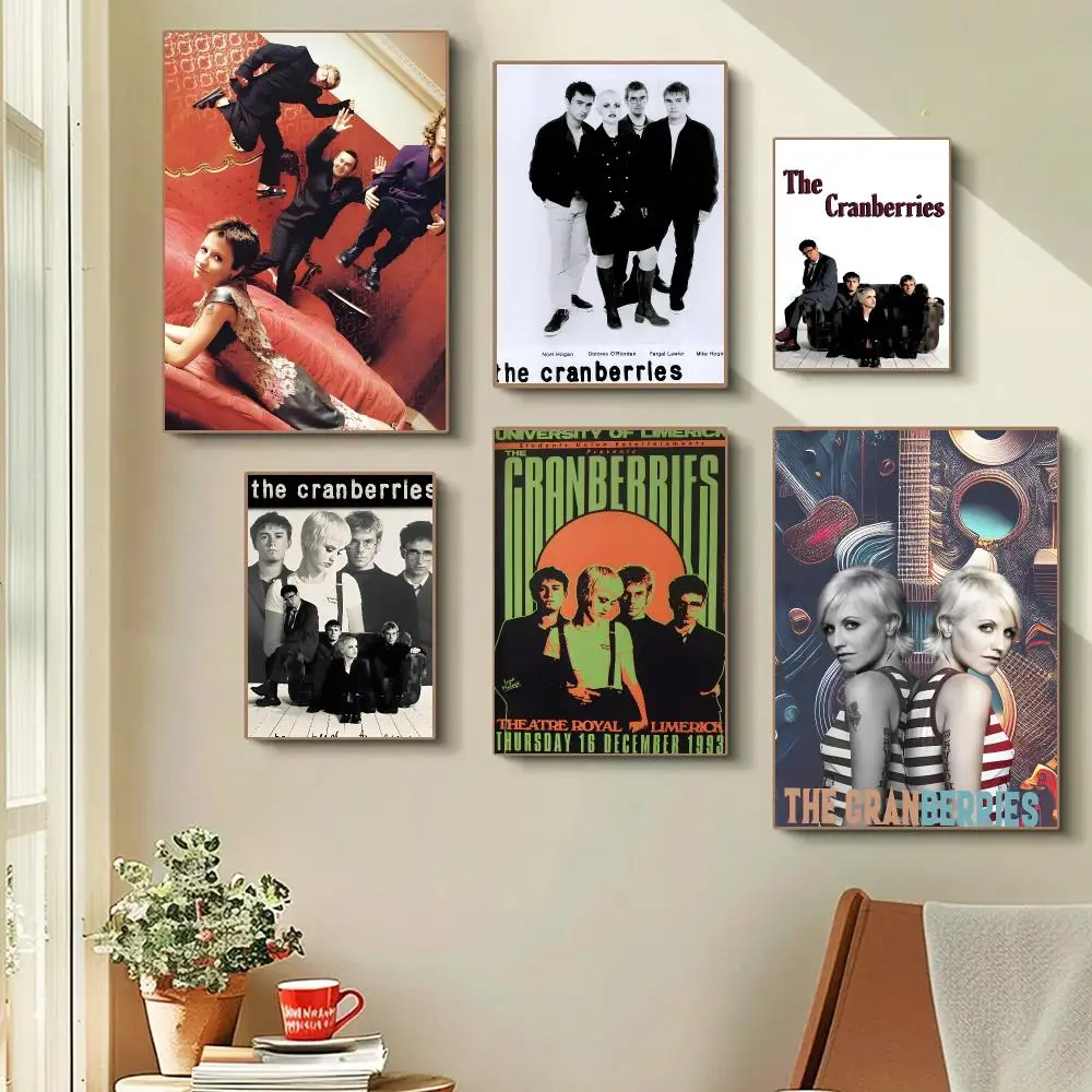The Cranberries Band Alternative Rock Poster Self-adhesive Advanced Aesthetic Printing Paper Wall Art for Living Room Home Decor