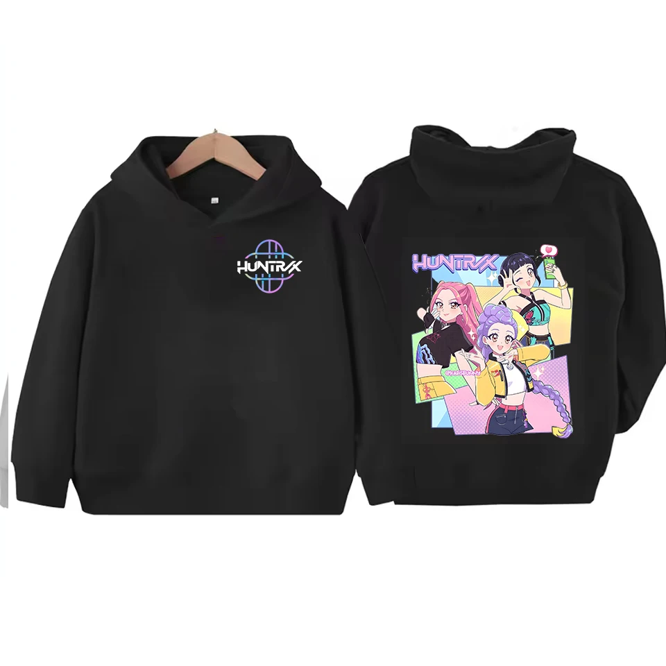 

Korean KPop Demon Hunter Rumi Derpy Cartoon Girls Boy Hooded Sweatshirt Warm Children's Wave Fashion Casual Tops Casual Clothing