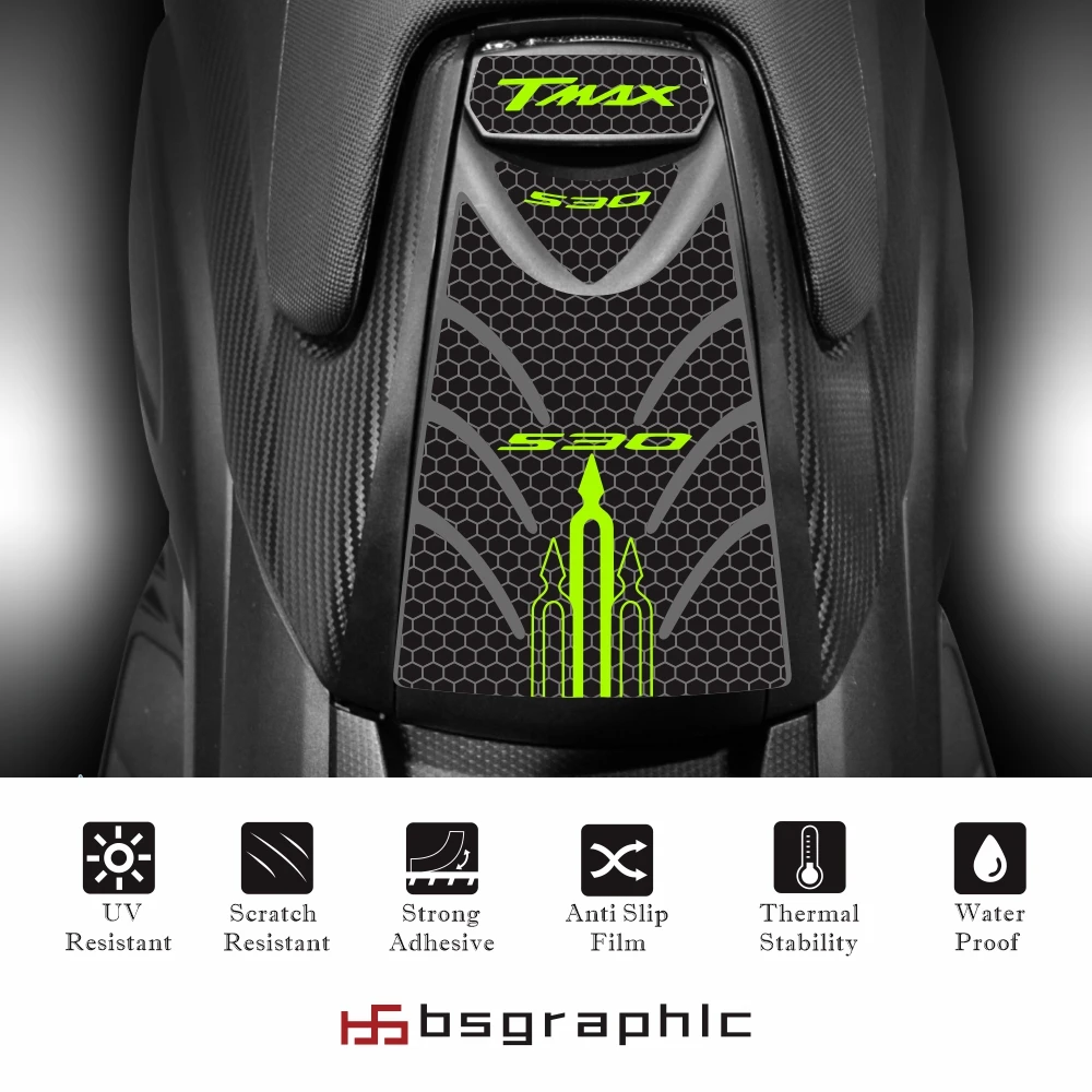 

for Yamaha TMAX530 TMAX 530 Sport 2012- 2016 Frosted Sticker anti slip Decal Emblem Protection Tank Relief Gas cap Accessories