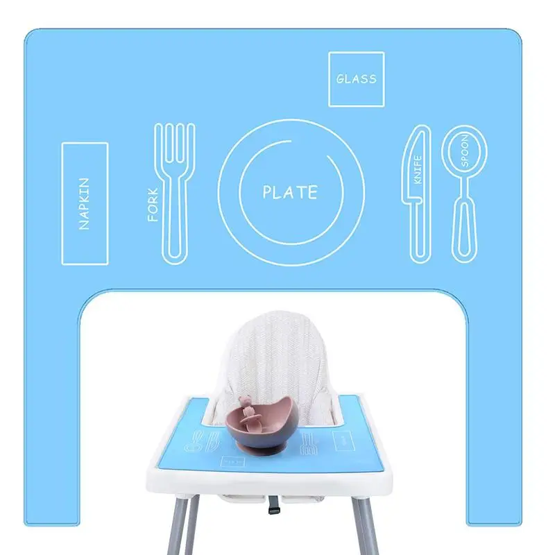 

Placemat For High Chair Anti-slip Food Placemat Finger Foods Placemats For Toddlers And Babies Easy To Clean Food-safe Reusable