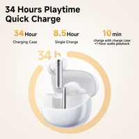 QCY MeloBuds Pro ANC Bluetooth 5.3 écouteurs sans fil 46dB hybride ANC haute résolution LDAC écouteurs 6 micro écouteurs 34H détection intra-auriculaire 5