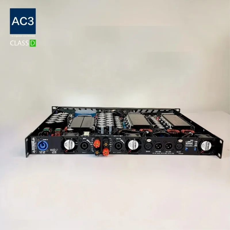 Professional 1U Two Channels Digital Power Amplifier 1600w Suitable for Performance Sound System