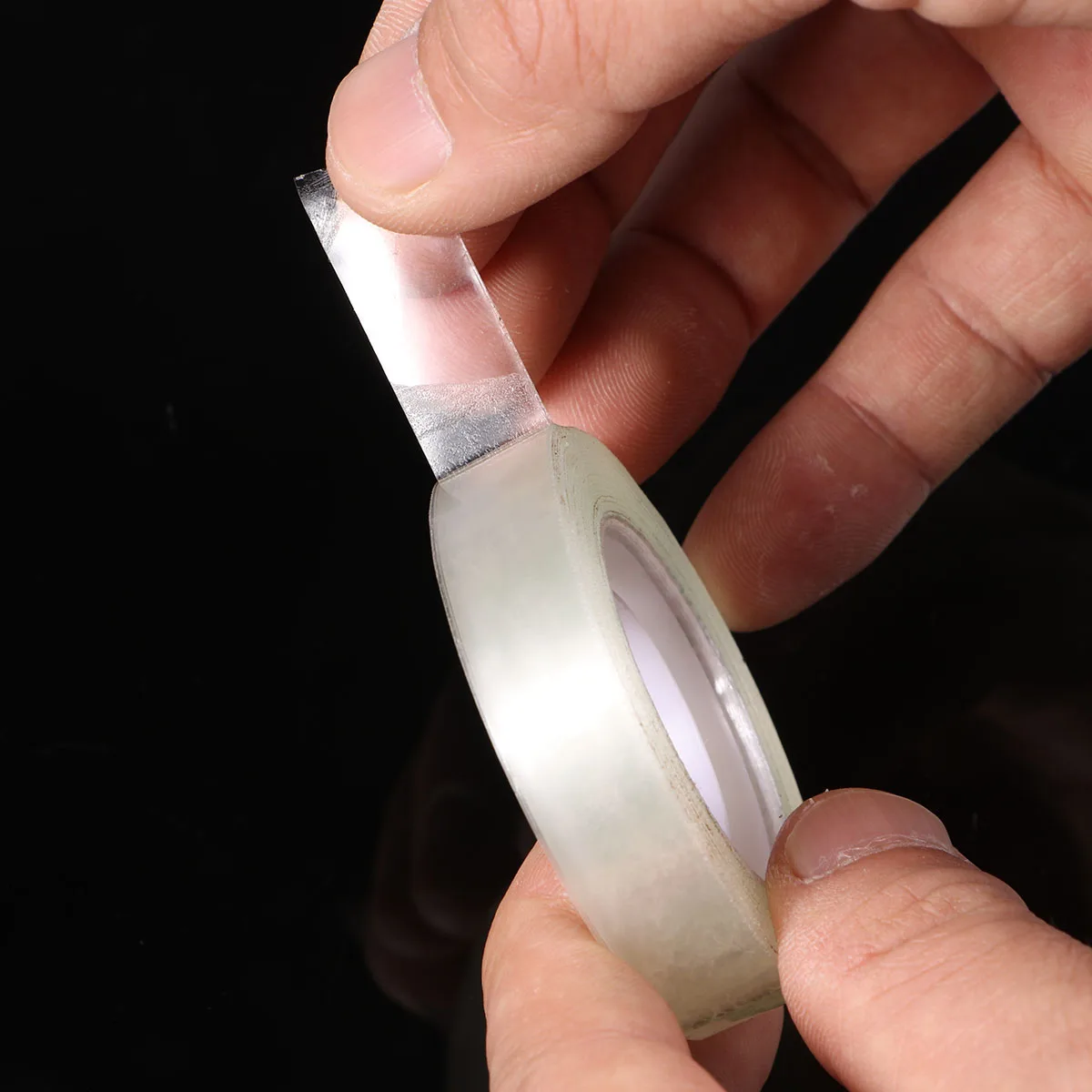 

12 Pcs Transparent Tape Sealing Sticky Invisible School Stationery Glue Packing Student