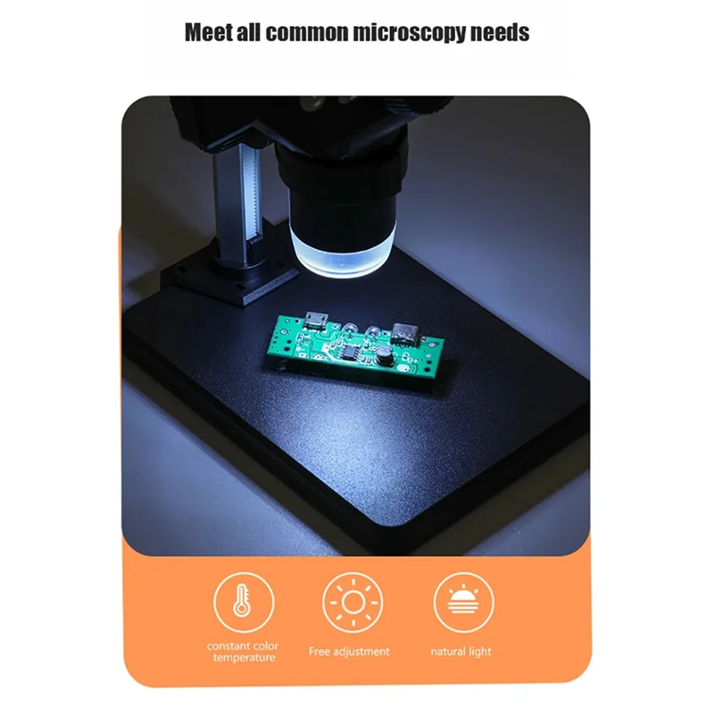 Microscópio digital de alta definição, 5.5-Polegada, 1000x, para reparo de celular, inspeção de qualidade de tecido, inspeção de qualidade, dur