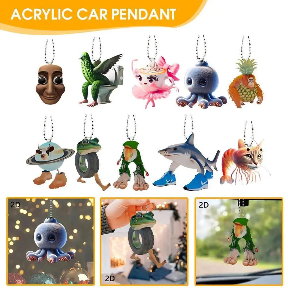 

TungTungTung Sahur Tralalelo Tralala Statue Decor Funny Italian Brainrot Animals Keychains For Accessories Funny Sigma Skibidi