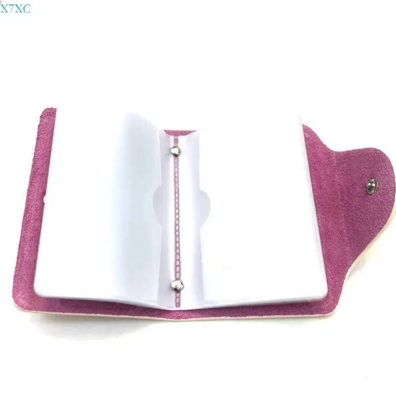 X7XC منظم بطاقات المحفظة الجلدية الجلدية العملية حافظ على بطاقاتك آمنة ومأمونة للنساء والرجال