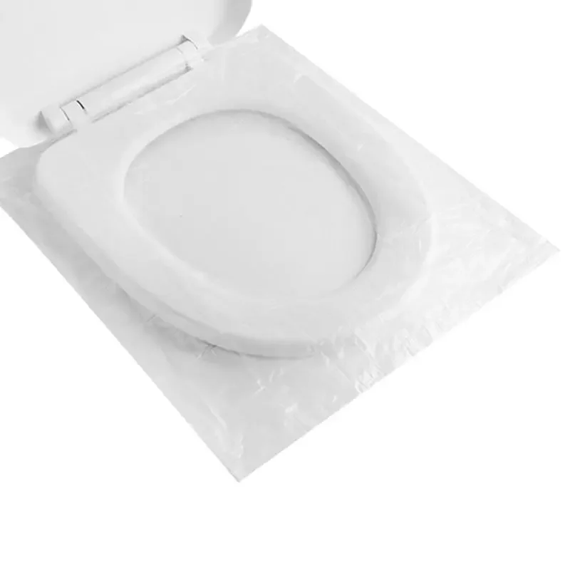 30Pcs Disposable Toilet Seat Cover Mat Portable 100% Waterproof Safety Toilet Seat Pad for Travel/Camping Bathroom Accessiories