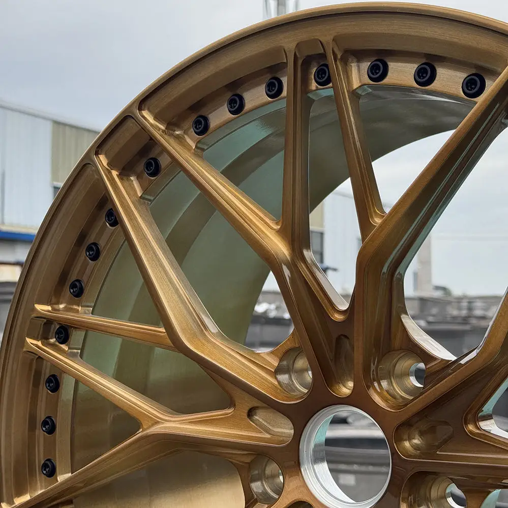 Monoblock 2-Pieces Brushing Forged 15 18 20 21 22 24 26 Inch Forged Wheels 5x114.3 5x112 5x130 Luxury for RR benz bmw audi