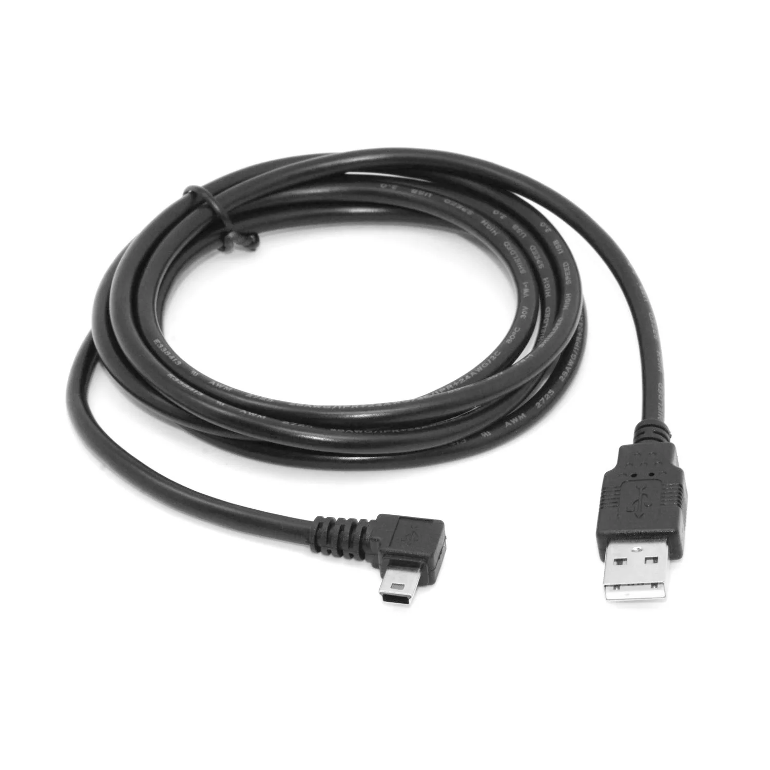 CYSM-Cable de datos USB 2,0 macho a Mini USB B Tipo 5 pines macho, ángulo recto de 90 grados, 6 pies, 1,8 m