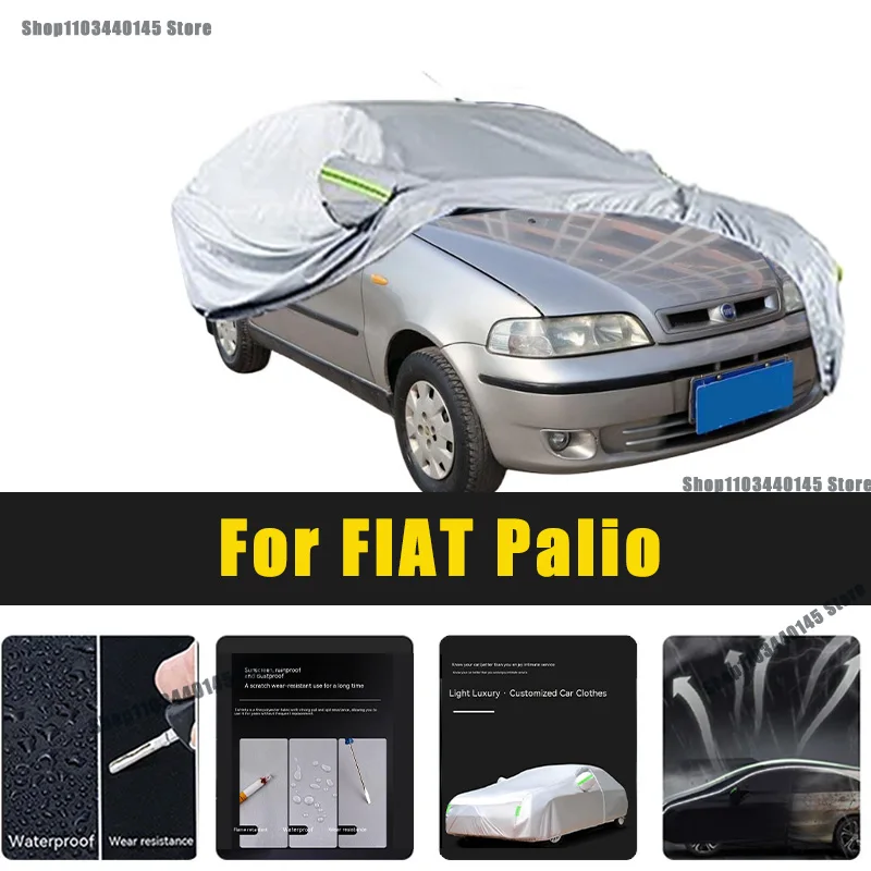 

Full Car Covers Outdoor Sun UV Protection Dust Rain Snow Oxford cover Protective For FIAT Palio Accessories