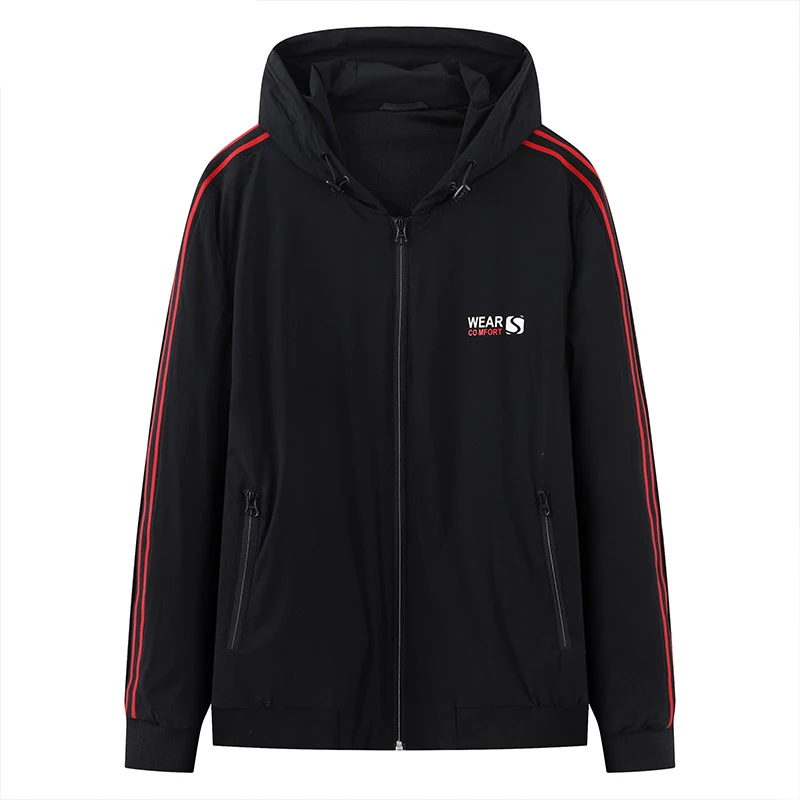 

Модная мужская куртка с капюшоном на молнии, весна 2024, новинка, молодежная, приталенная, с длинными рукавами, повседневная верхняя одежда