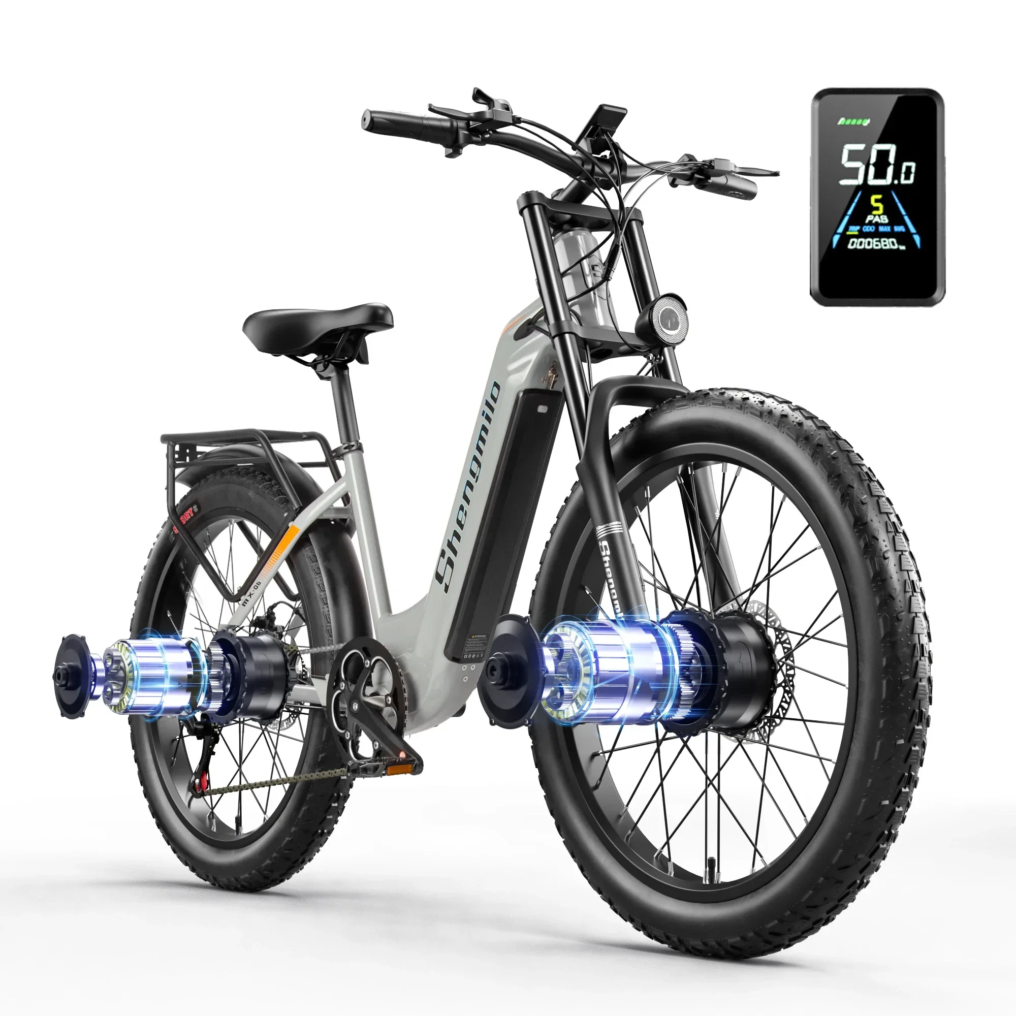 New style Shengmilo S700 Ebike 2000W Electric Bike  26 inch Fat bike electric  off-road E-bike 48V 17.5AH Battery Ebike