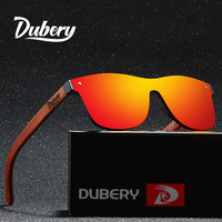 DUBERY Natural Wooden Sunglasses Men Polarized Fashion Sun Glasses Original Wood Oculos De Sol Masculino 306