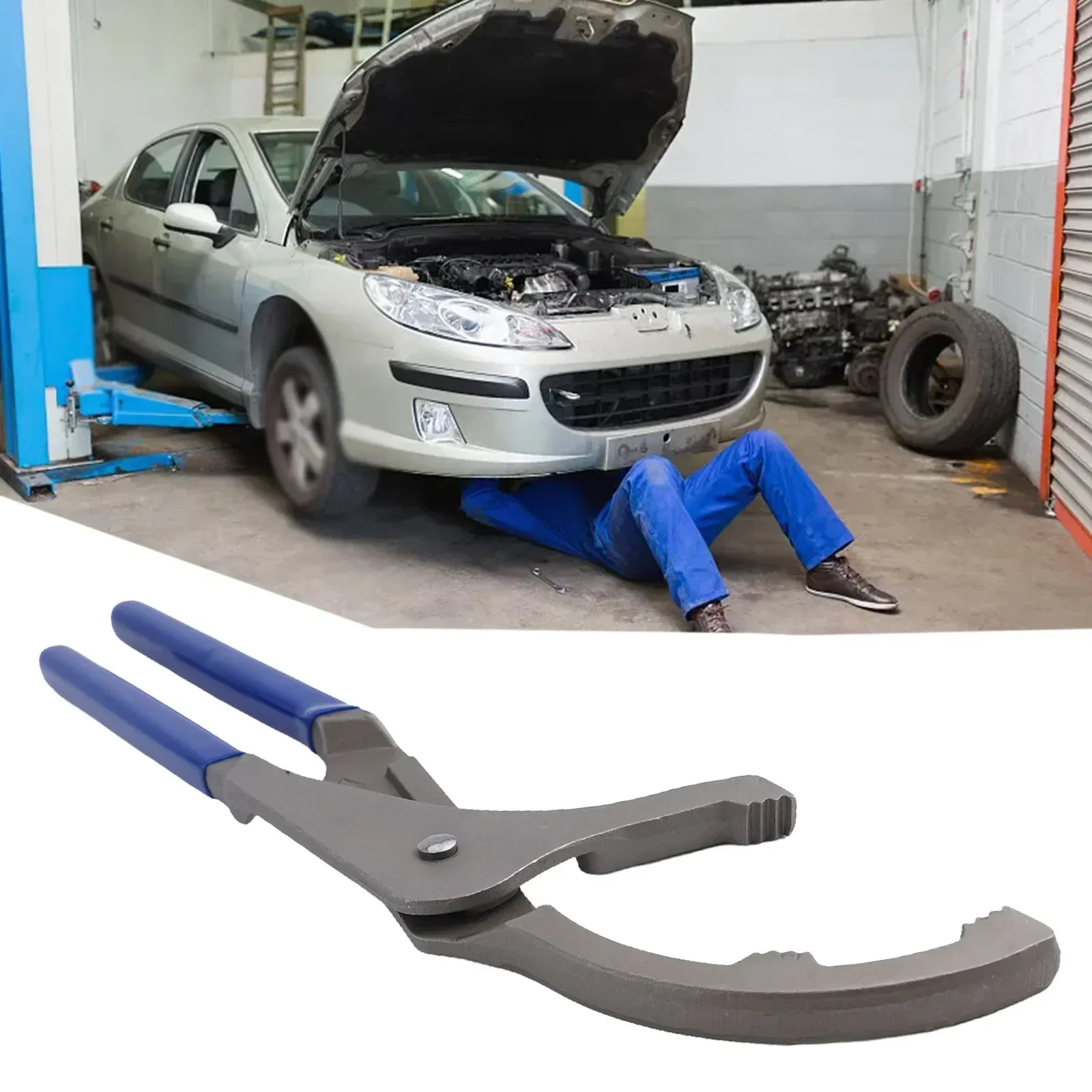 9/12inch Oil Filter Pliers Wrench Removal Tool Clamp Type Wrench Adjustable Hand Remover Clamp Filter Wrench Oil Filter