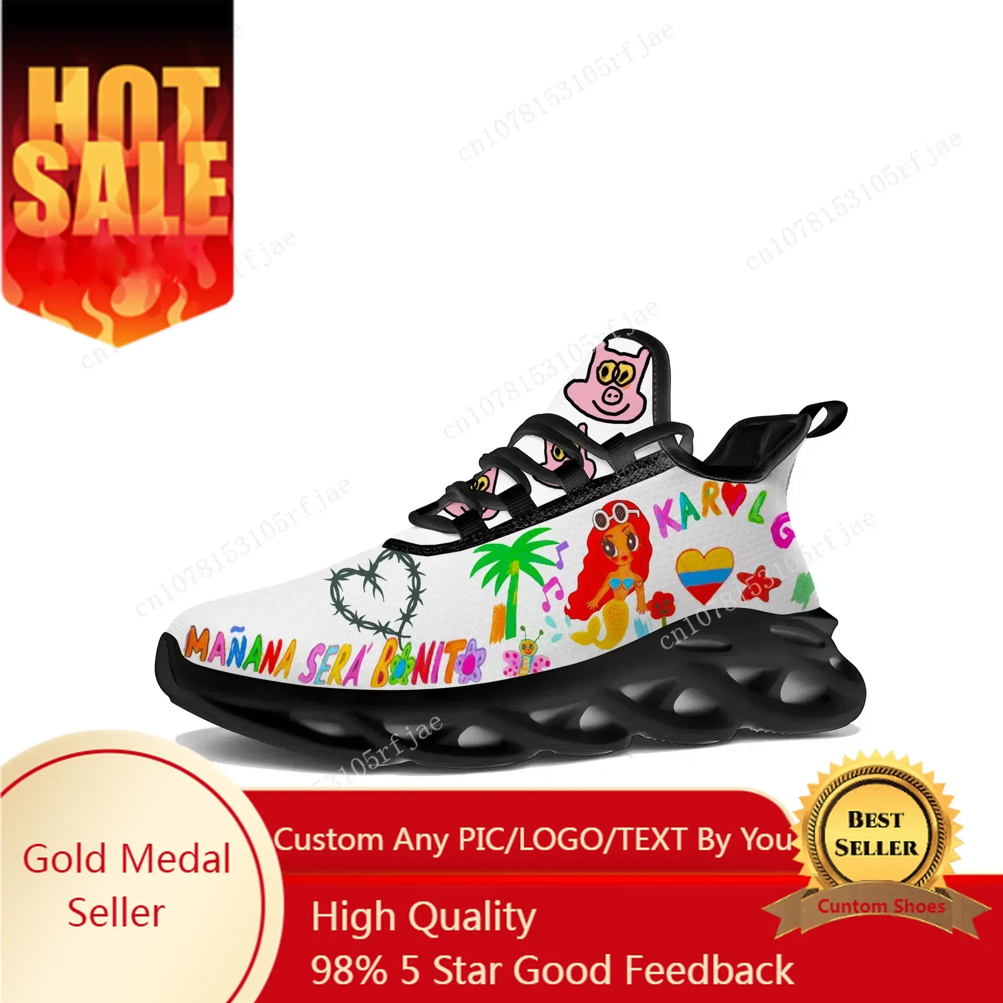 

Manana Sera Bonito Flats Sneakers Mens Womens Sports Running Shoes Quality Sneaker Lace Up Mesh Footwear Tailor-made Shoe Black