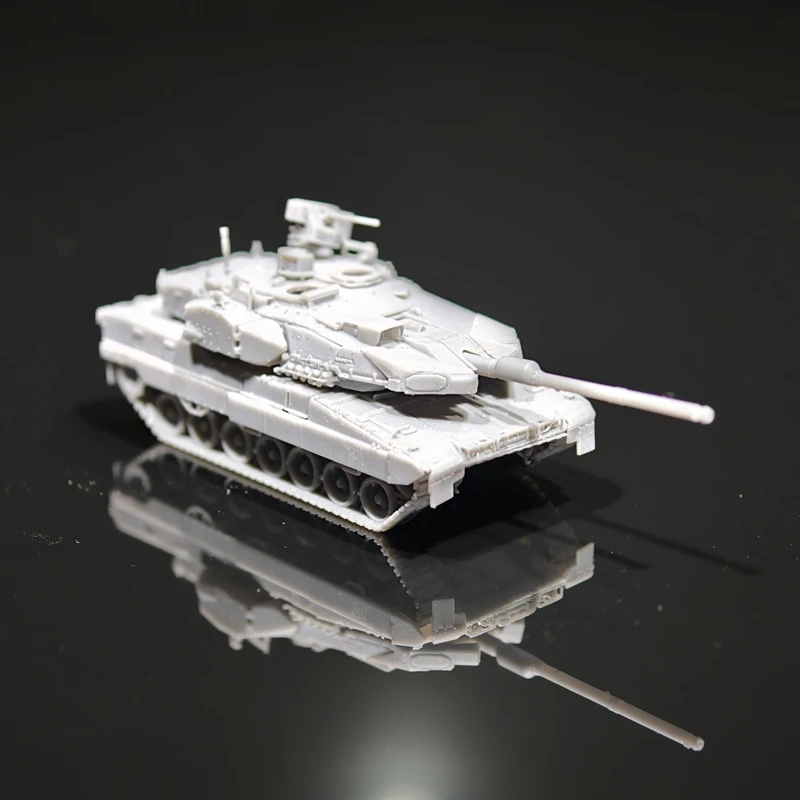 

1PCS 1/144 Scale Leopard 2A8 Production Version Main Battle Tank Model 3D Printed Combat Vehicle for Desktop Wargame Display