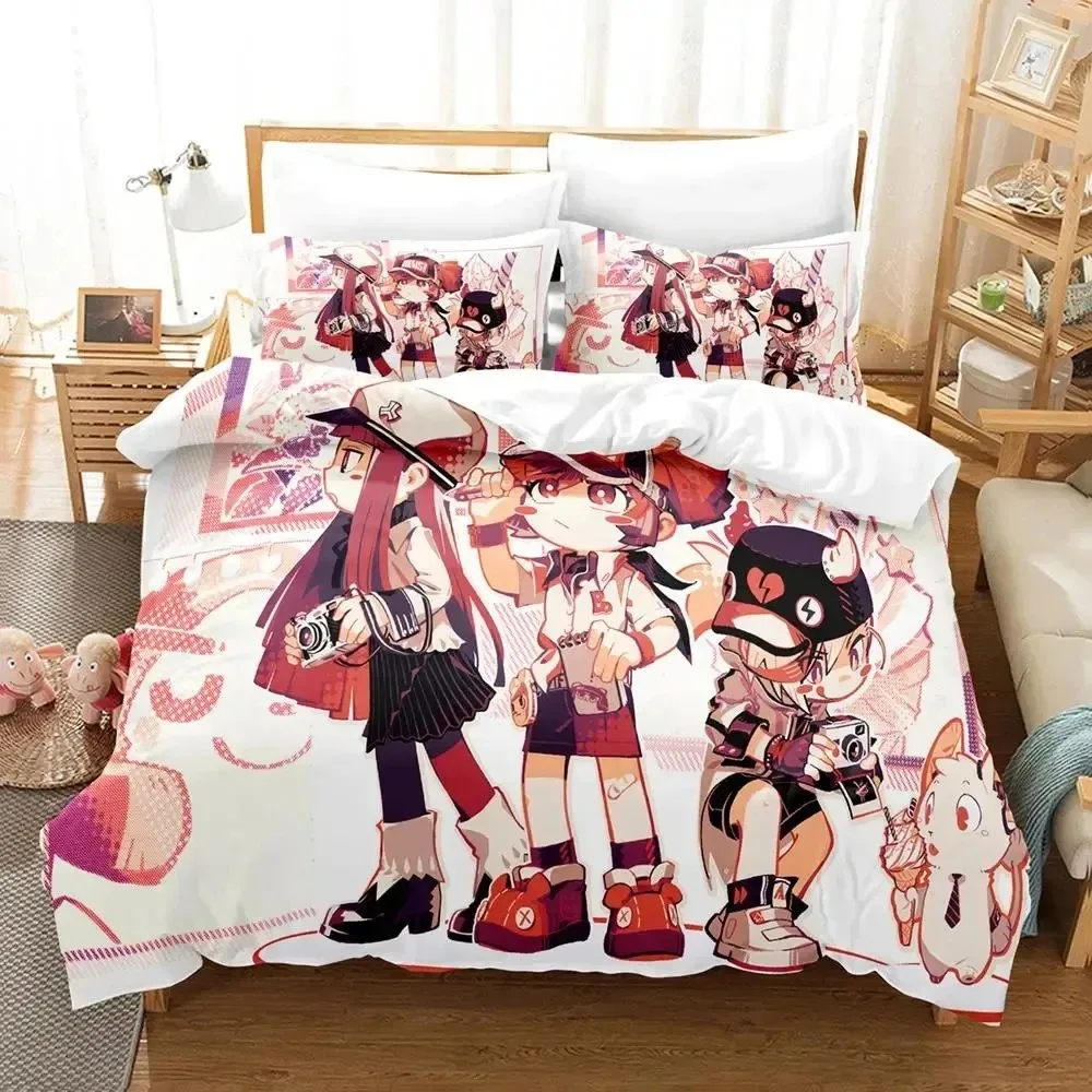 Anime Muse Dash Game Bedding Set Duvet Cover Bed Set Quilt Cover Pillowcase Comforter king Queen Size Boys Adult Bedding Set