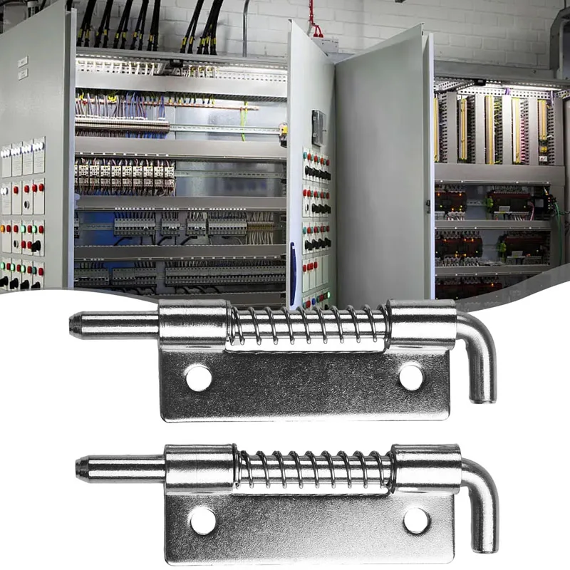 

2 шт., бочковые болты, дверная пружинная защелка из нержавеющей стали для ящика шкафа, сарая, домашняя фурнитура, дверной болт, защелка, замок