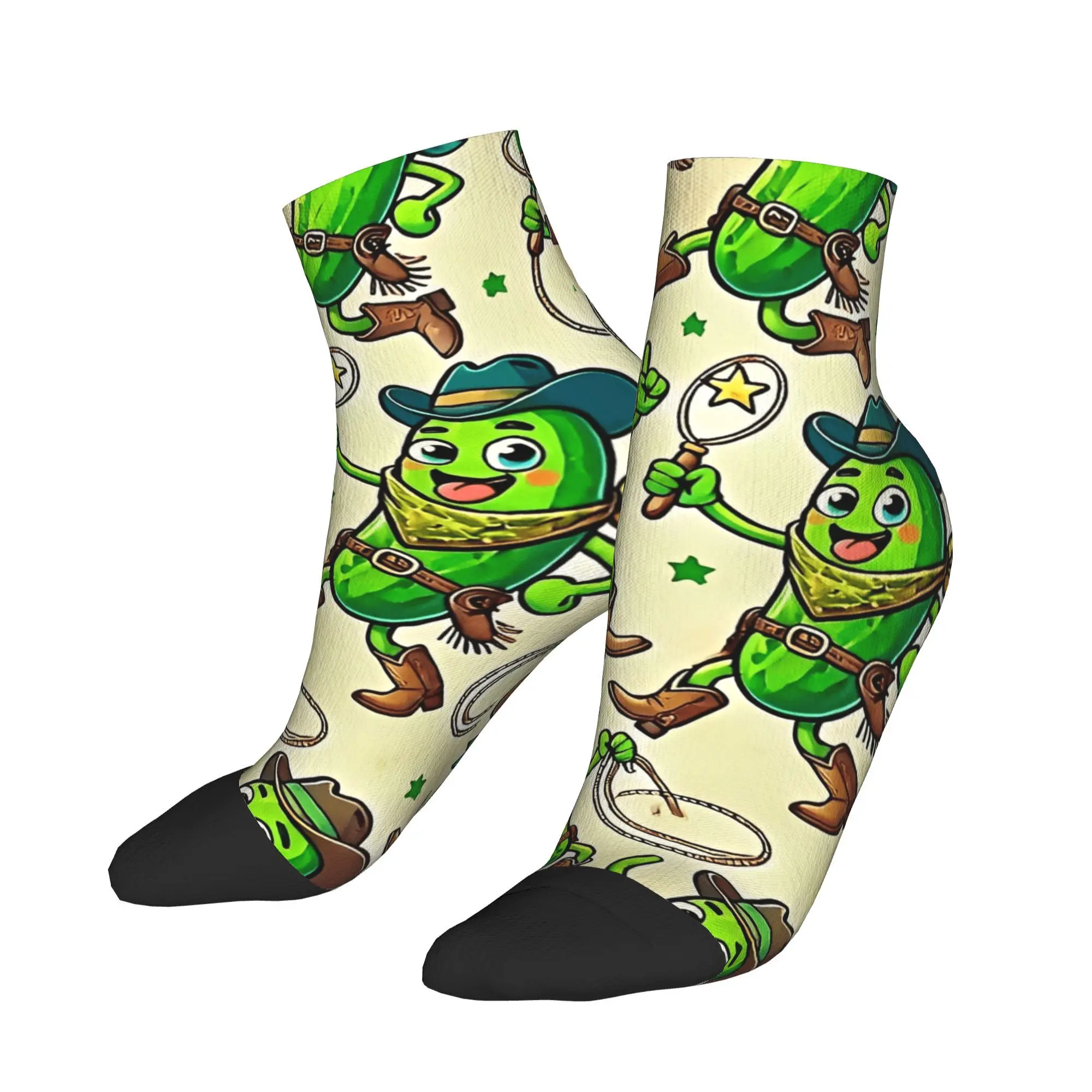 

Cartoon Pickle Party Ankle Socks Design Harajuku Casual Socks Summer Anti Skid Climbing Comfortable Sock For Men