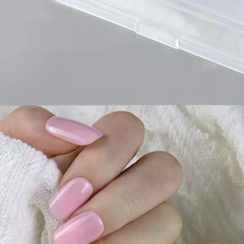100Pcs/Box Matte Fake Nails NO Polishing Press On False Nails Medium Short Design High Matt Soft Gel Nail Tips For Extension