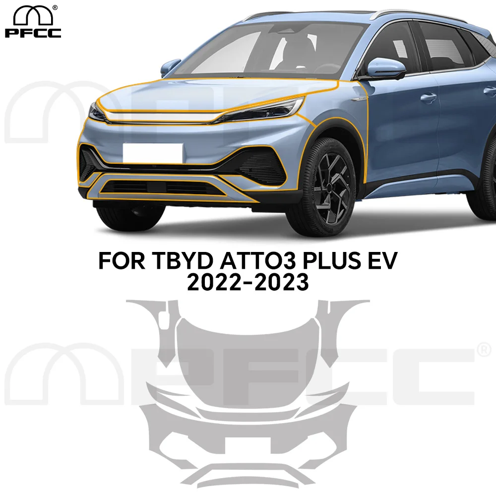 

Pre-cut PPF For BYD ATTO3 Plus EV 2022 2023 TPU Anti-Scratch Car Paint Protection Film Clear Bra Invisible Resistant Repairable