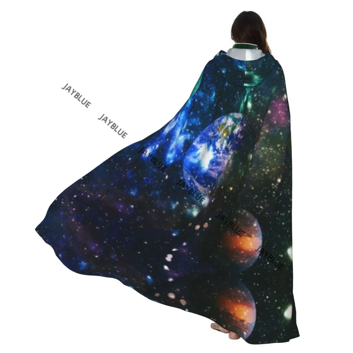 

Hooded Cloak Unisex Cloak with Hood Night Sky Star In The Space Cloak Vampire Witch Cape Cosplay Costume