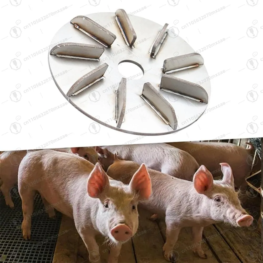 

Pig Hair Remover Tool, 9-Tooth Hog Scraper Disc with Durable Construction for Efficient Livestock Dehairing on Farm （2pcs）