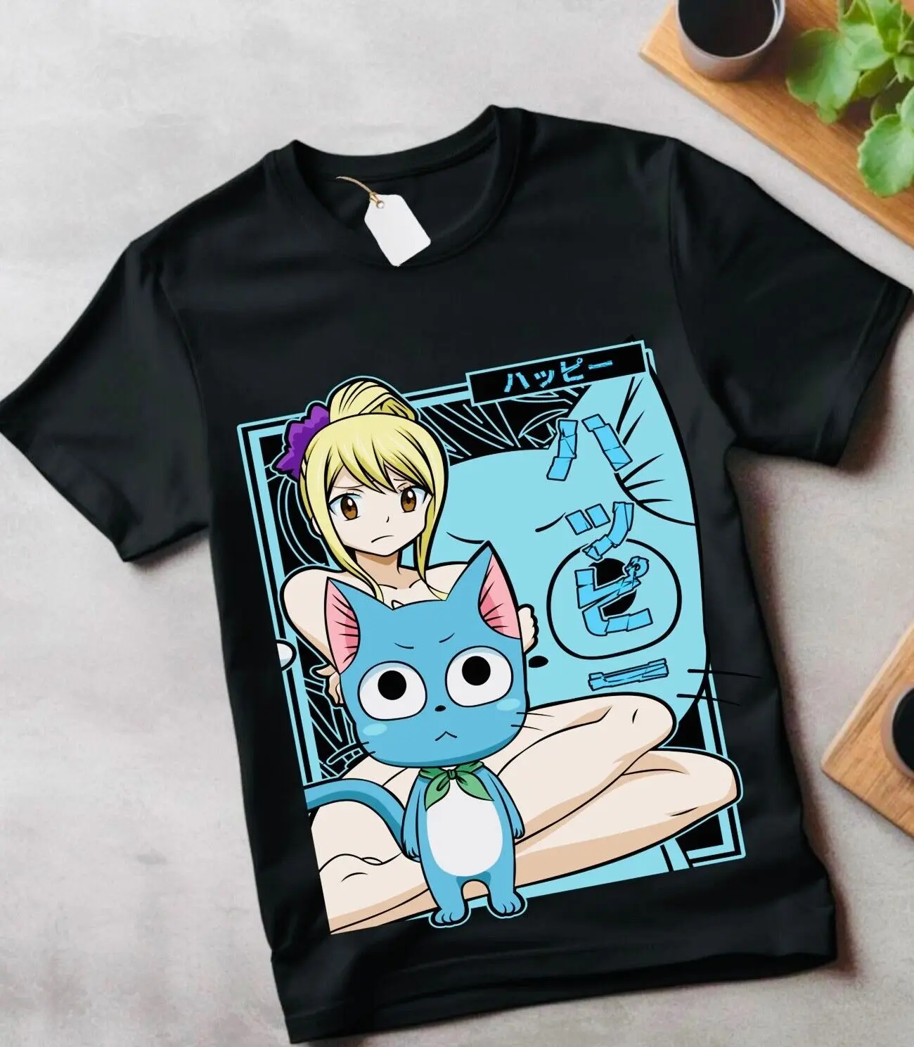 Fairy Tail Gajeel Redfox Iron Dragon Slayer Anime Gift unisex T-Shirt lucy