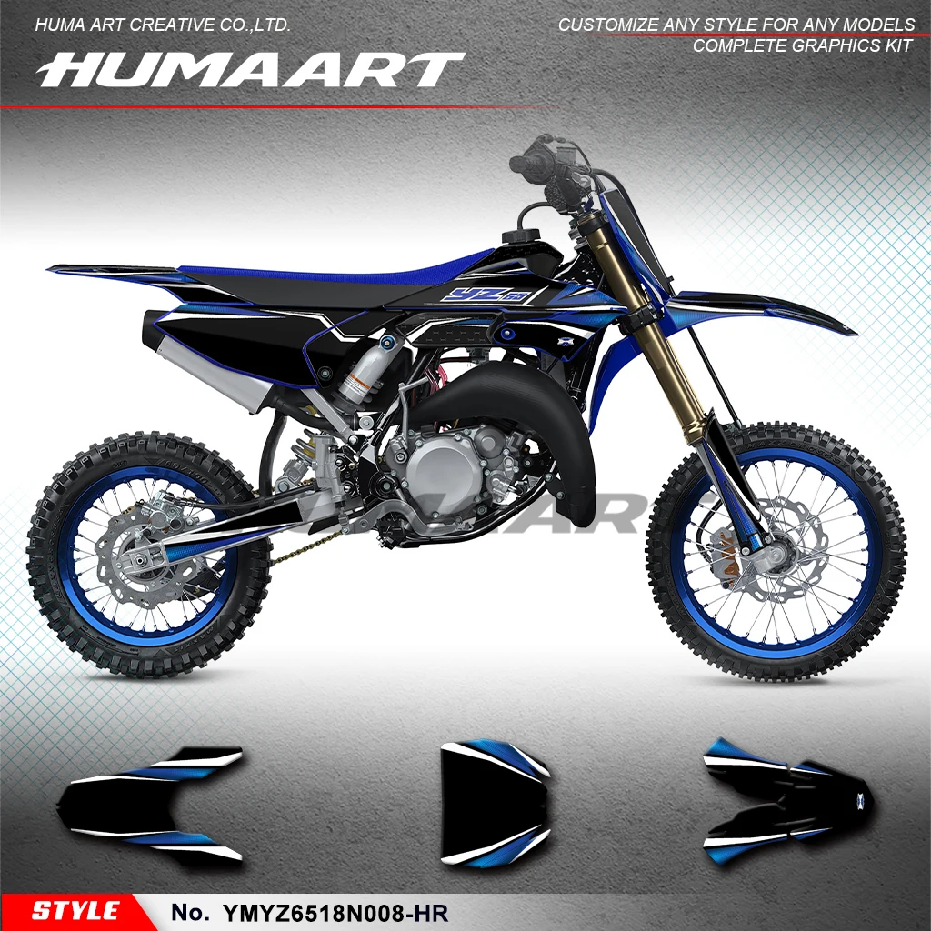 

Наклейки на мотоцикл huпера, набор наклеек для Yamaha YZ 65 2018 2019 2020 2021 2022 2023, YMYZ6518N008-HR