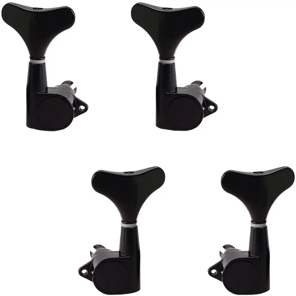 Acoustic Electric Guitar Sealed Closed Gear Tuning Pegs Black Replacement Tuners for Bass Guitar Supplies