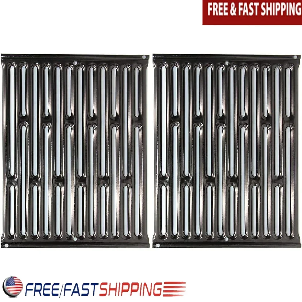 

15-дюймовые фарфоровые эмалированные кухонные решетки, сменные Weber Spirit E-S200 E-210 S-210 500 Genesis Silver A, газовый гриль, 2 шт.