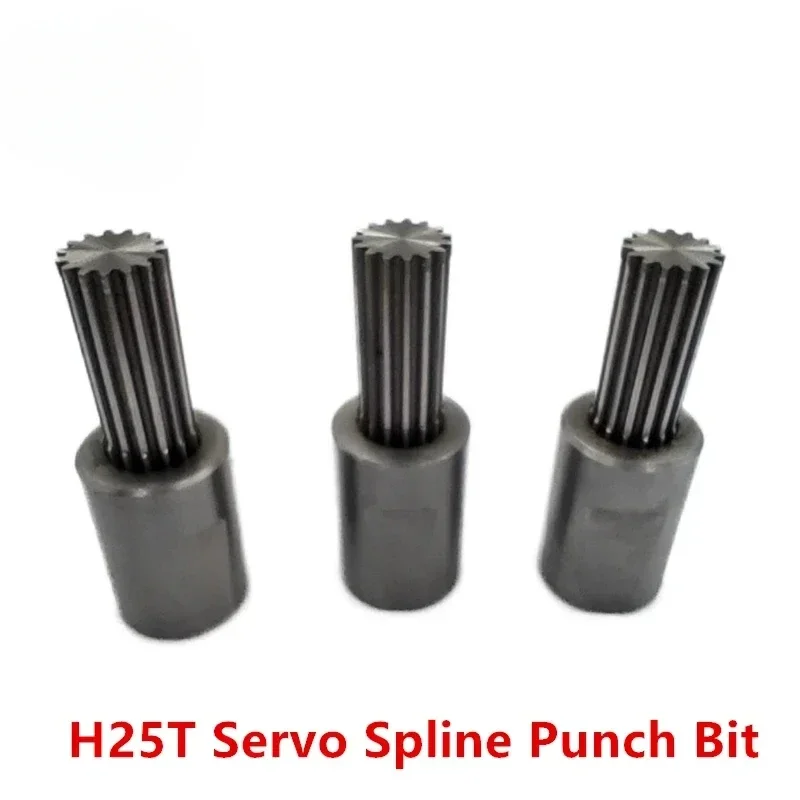 

12.7mm H25T Servo Spline Rotary Broach Punch Tools Output Shaft Punching Bit Holder High Speed Steel Material Can be Customized