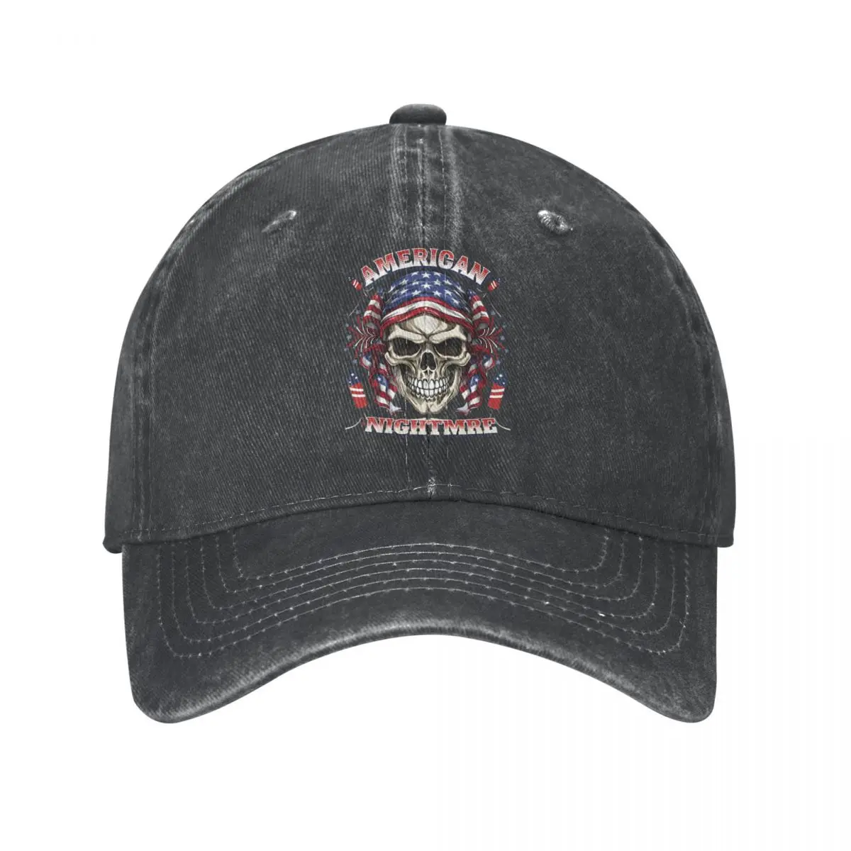 

Cody Rhodes Merch The American Nightmare Baseball Cap Outfits Distressed Denim Washed USA Wrestler Sun Cap Unisex Style Outdoor