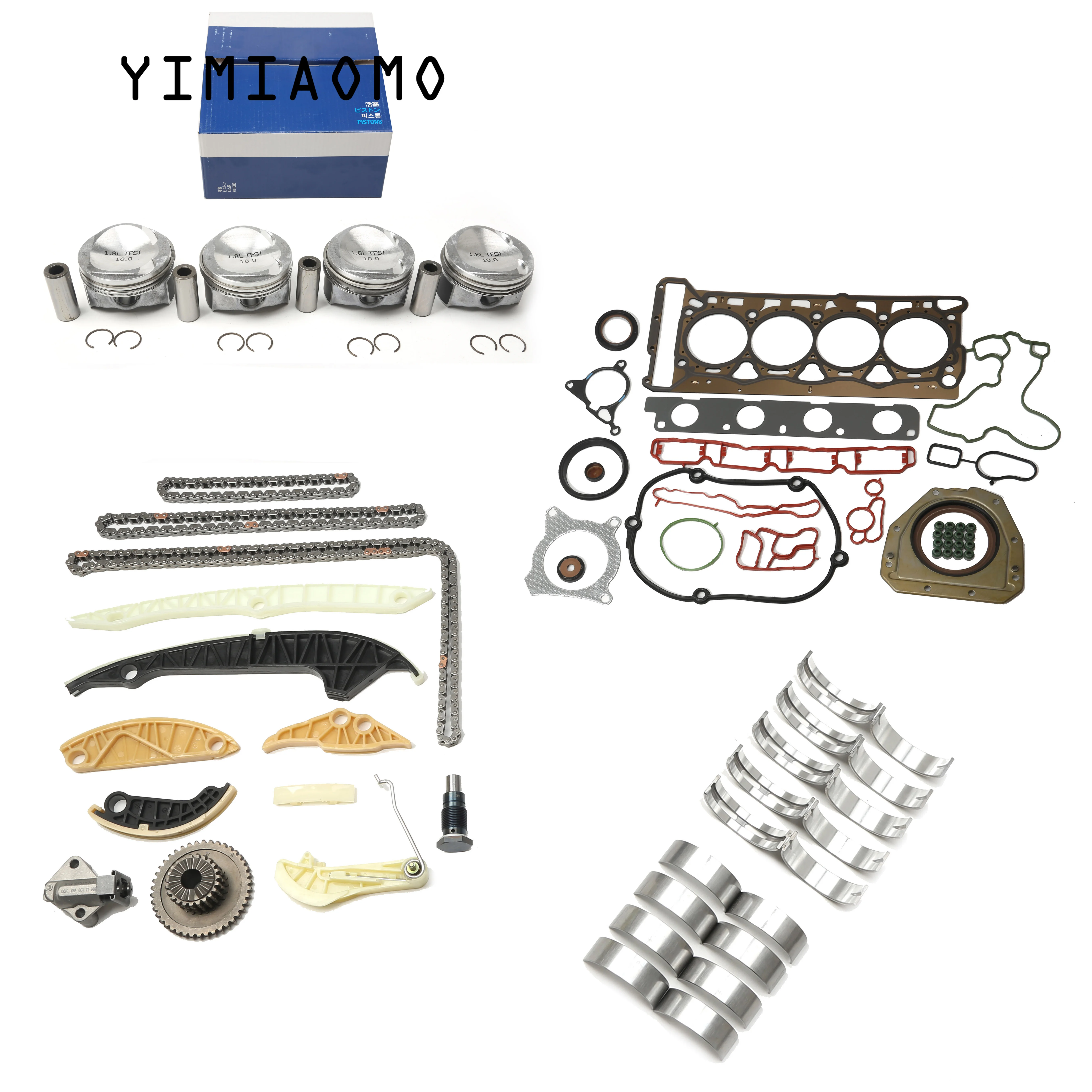 

06H107065BS 21MM Pistons Crankshaft & Connecting Rod Bearing Engine Rebuilding Kit For VW Golf Passat CC Audi A4 A5 TT 1.8 TFSI