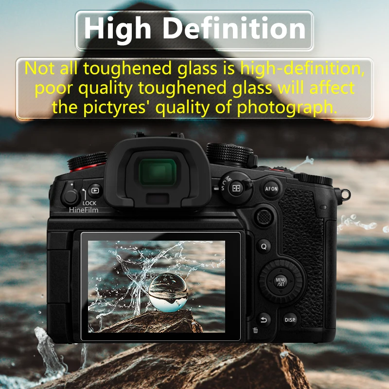 For Panasonic LUMIX GH6 Tempered Glass Camera Protective Glass Main LCD Display +Top Info Screen Protector Guard Cover