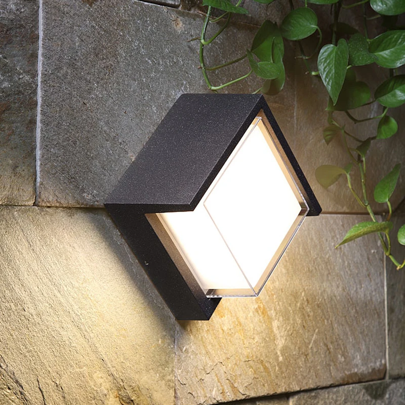 Imagem -02 - Led Outdoor Wall Light com Sensor de Movimento Lâmpada de Parede Impermeável Iluminação Exterior Varanda e Jardim Ip65