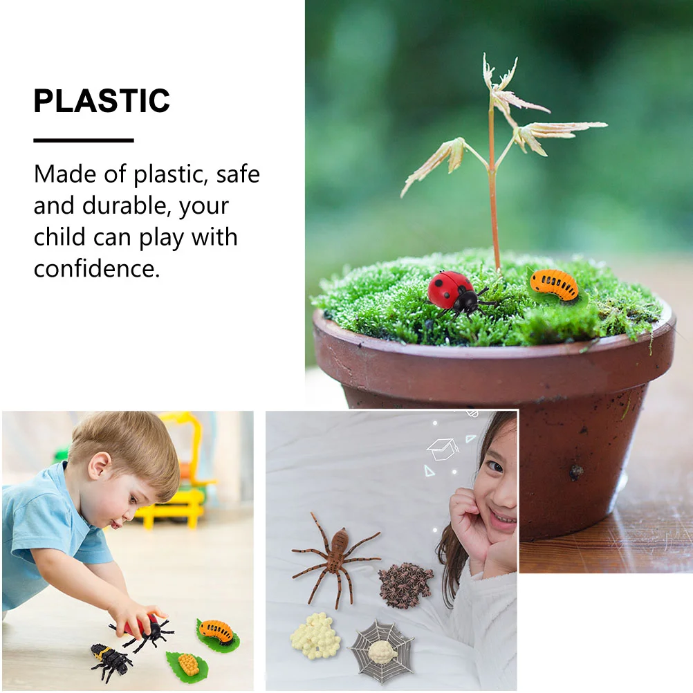 4 Sets Animal Growth Cycle Educational Supplies Display Models Kids Toys Frog Life Cognitive Plastic Decoration Animals Child