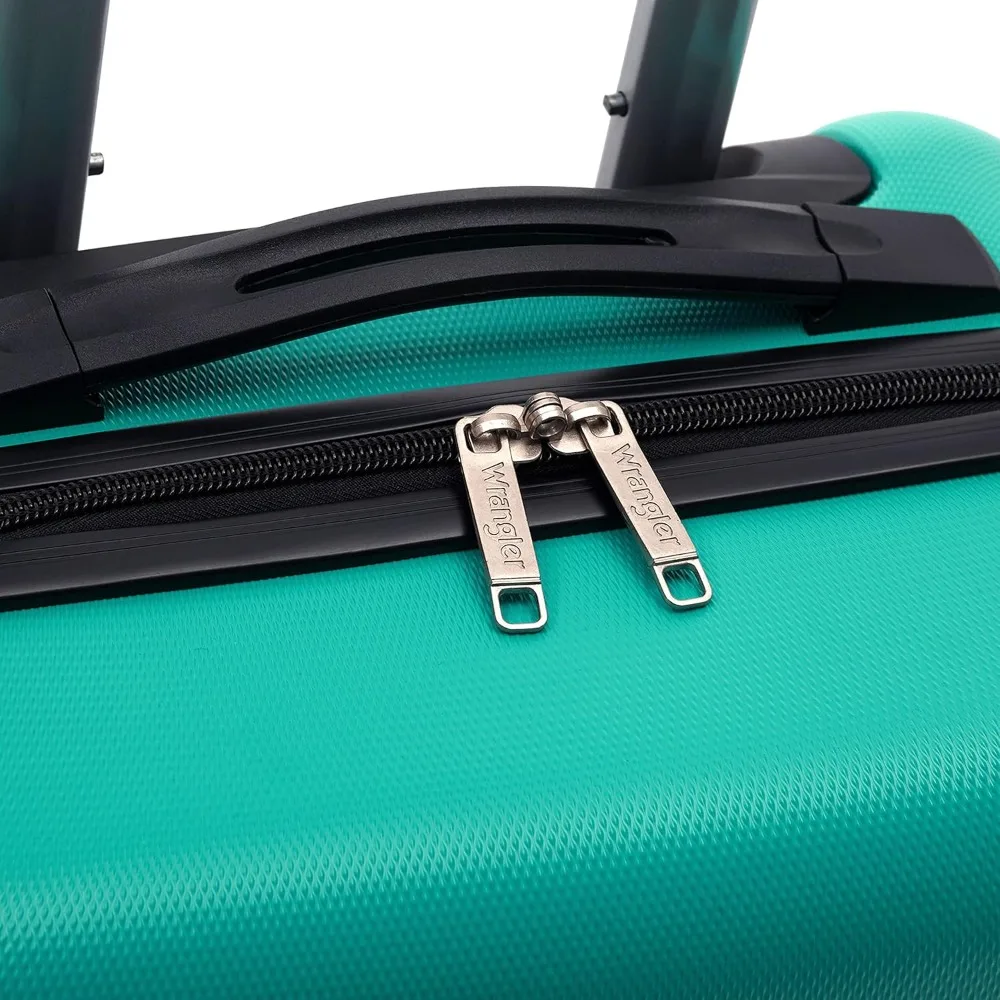 20-Inch Spinner Carry-On Luggage Teal: Lightweight, Durable ABS Hard Shell, 360-Degree Wheels for Effortless Travel