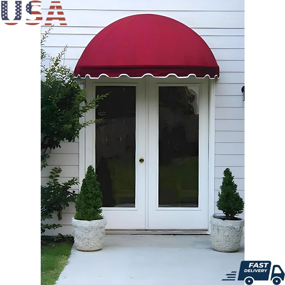 

Sunbrella Canvas Awning Door Window Dome Awning Installation Hardware Included Powder Coated Frame Weather Resistant Durable 5