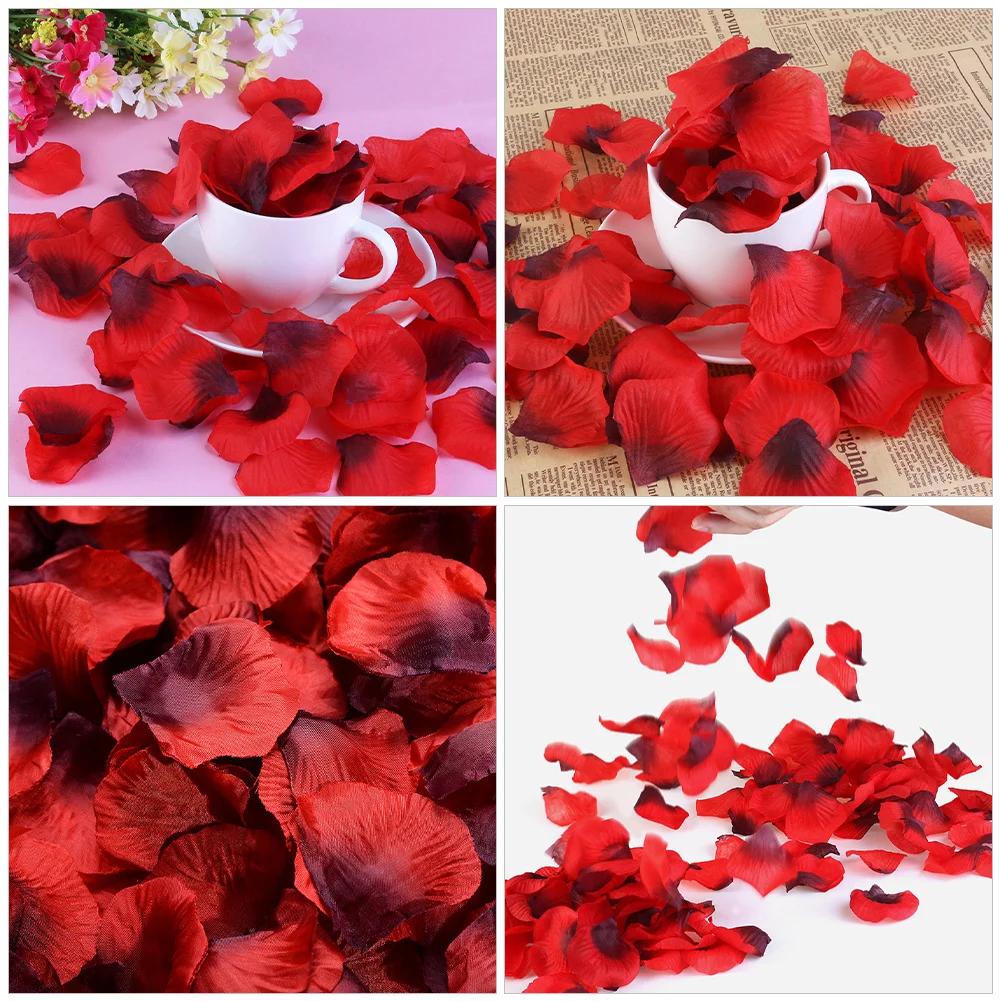 

2400pcs Artificial Rose Petals For Wedding Party Decor Flower Basket Table Scatter Decoration Petals Decors