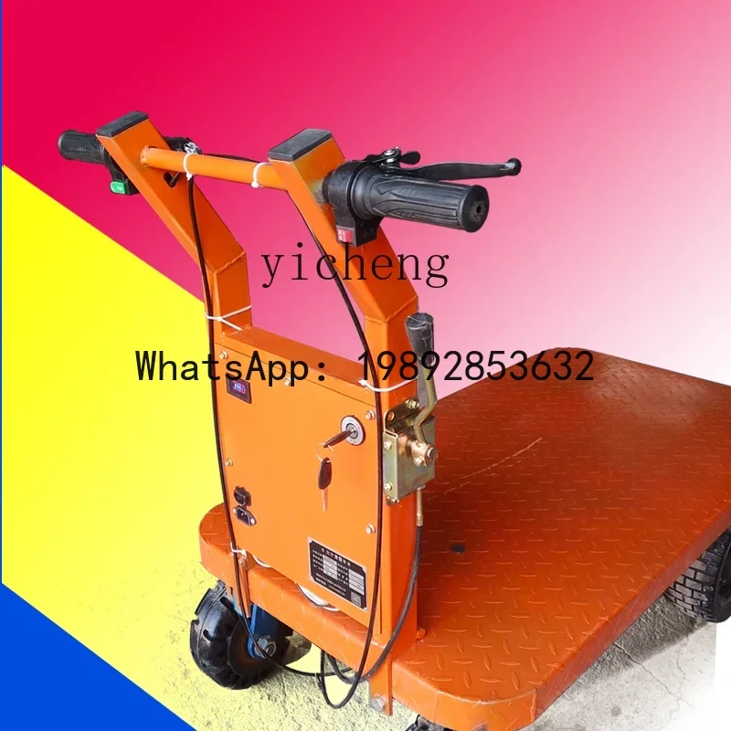 B1 Electric Truck Stainless Steel Trolley Climbing Trailer Into Elevator Foldable