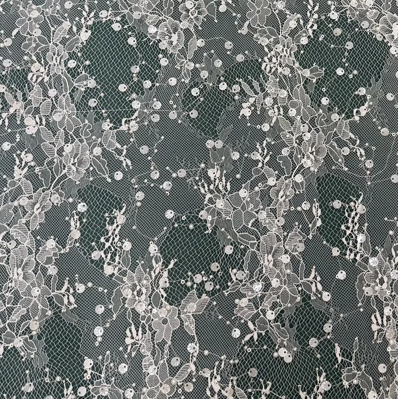 3 Yards. Funkelndes Pailletten-Perlen-Stickerei-Hochzeitskleid, Braut-Spitzenstoff. DIY-Nähzubehör. Neu 2026 – Detail 4