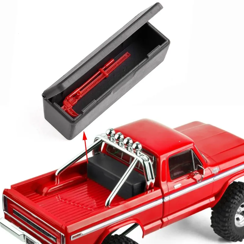 

GRC TRX4M F150 Пикап Грузовой ящик для хранения инструментов Ящик для инструментов 3D-печать для TRX4M Ford F150 Обновление Опция Запчасти Аксессуары # G180B