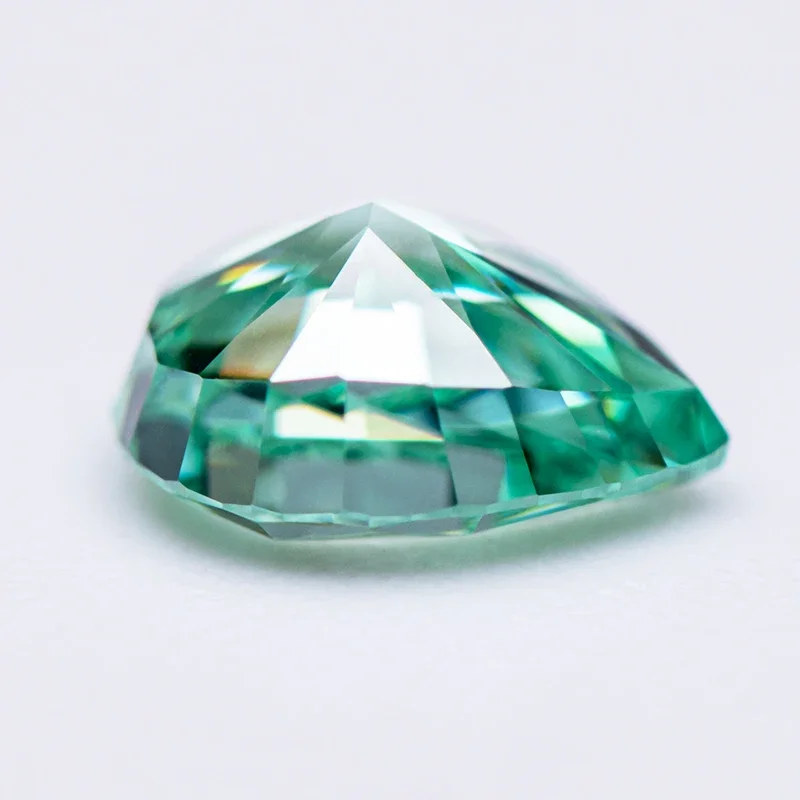 مكعب زركونيا سحق الجليد قطع Paraiba اللون الكمثرى شكل سحر الخرز Diy بها بنفسك صنع المجوهرات قلادة المواد لا شهادة