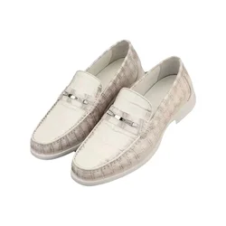 2025 new arrival Crocodile skin causal shoes men,male Genuine leather LOAFERS PDD624