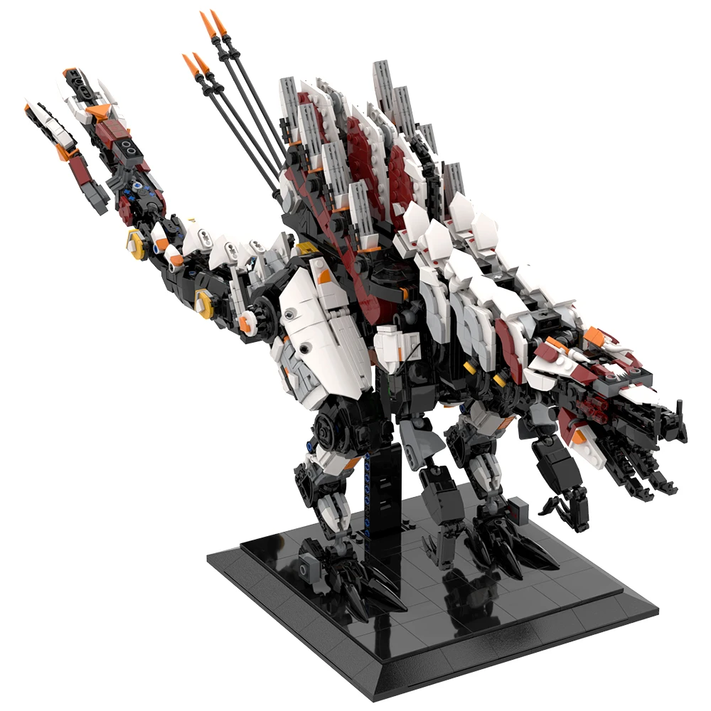 MOC Horizon Slaughterspine Bricks Model Set Horizon Game Mechanical beast Spine of Killing Building Blocks Kids Birthday Gifts