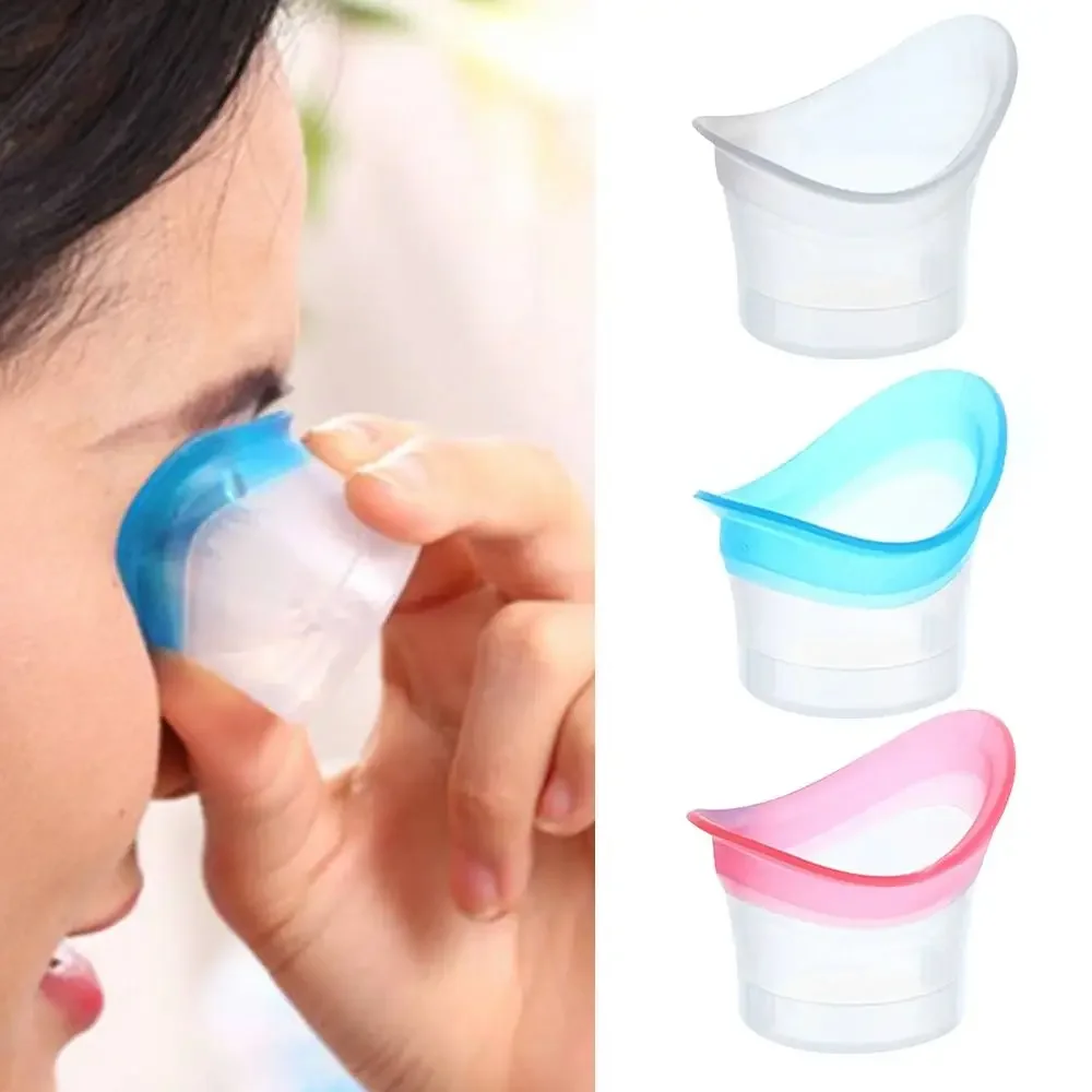 1pcs Eye Cleaning Container Silicone Eyewash Cup Resuable 10ml Eyes Cleaner Eye Wash Cup Soft Bath Cup Precision Fitting Eye