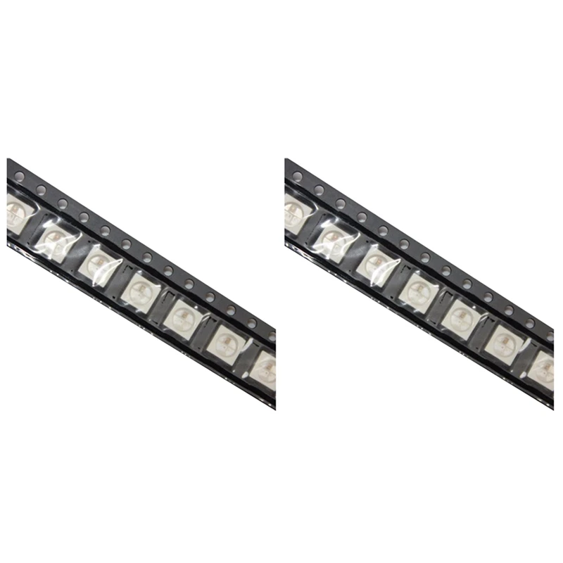 

1000 шт., WS2812B (4 контакта), стандартный чип 5050 RGB SMD, белый, версия WS2812, индивидуально адресуемые цифровые пиксели, 5 в постоянного тока