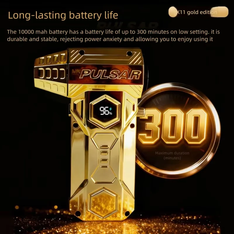 X11Pro MAX Turbojet مروحة فرش السيارات 600000 دورة في الدقيقة عالية السرعة التبريد التهوية 75 متر/الثانية الرياح 10000 مللي أمبير كفاءة تبديد الحرارة